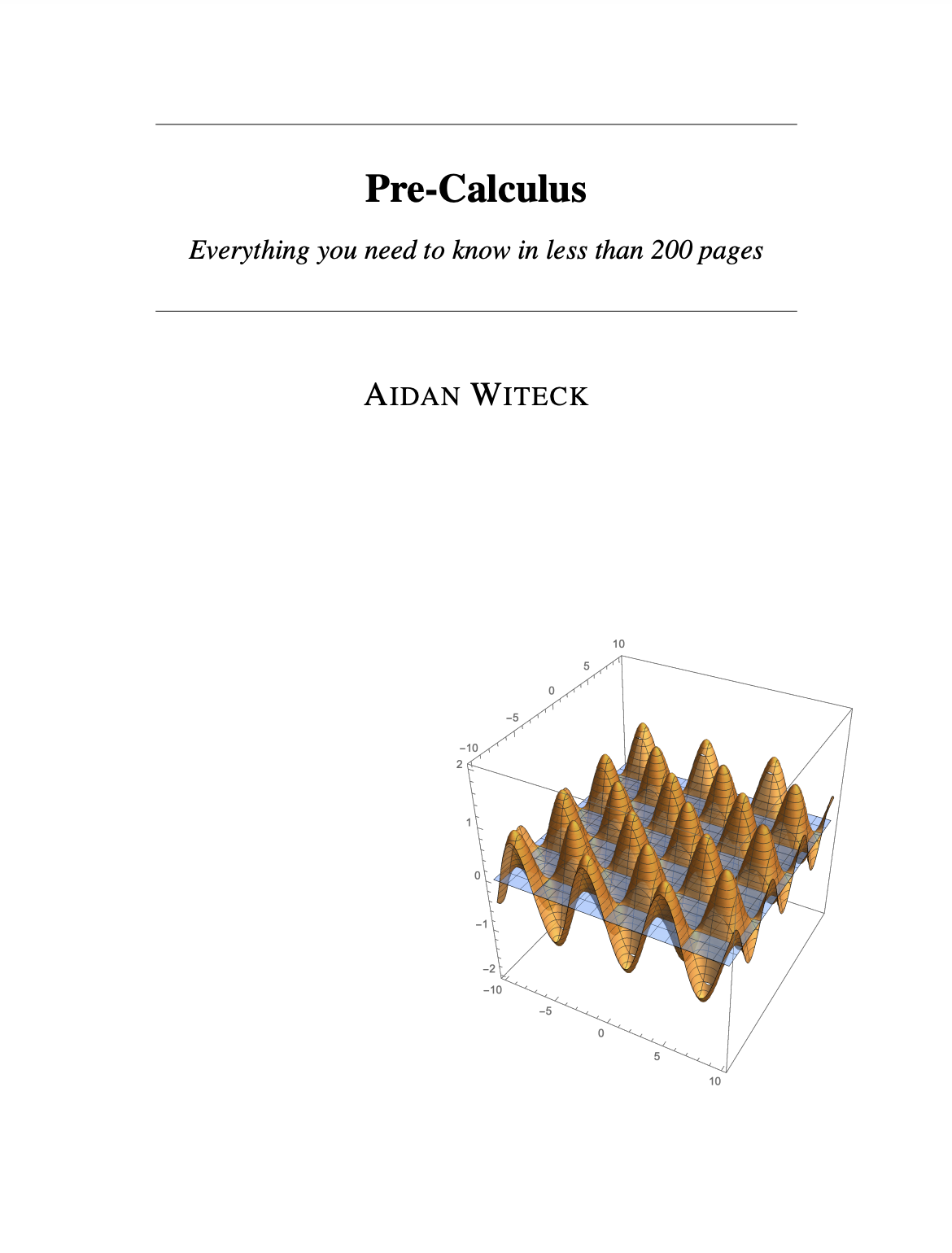 Pre-Calculus Textbook